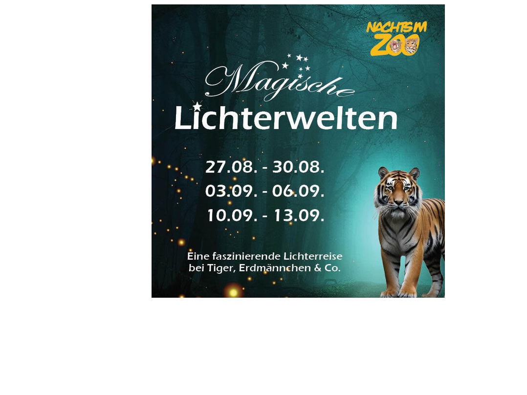 Nachts im Zoo - Magische Lichterwelten