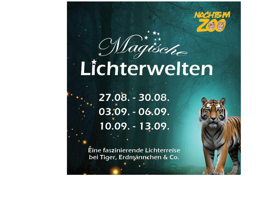 Nachts im Zoo - Magische Lichterwelten