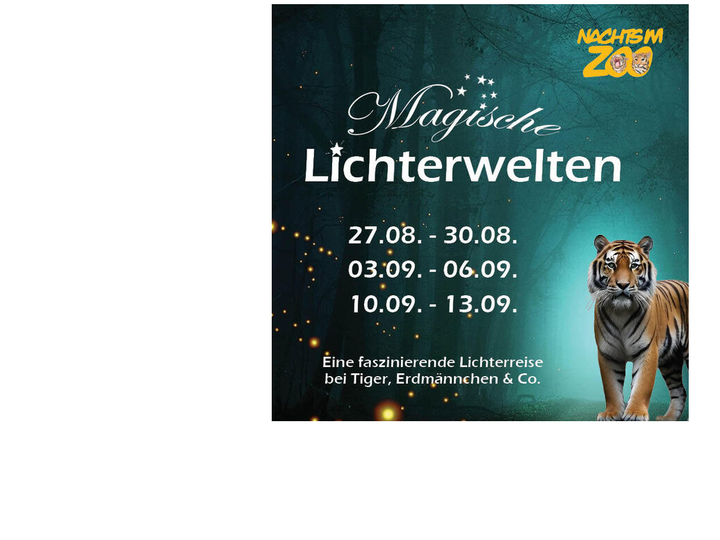 Nachts im Zoo - Magische Lichterwelten