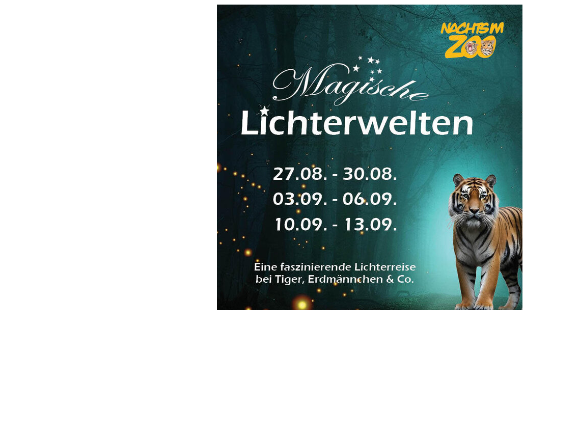 Nachts im Zoo - Magische Lichterwelten