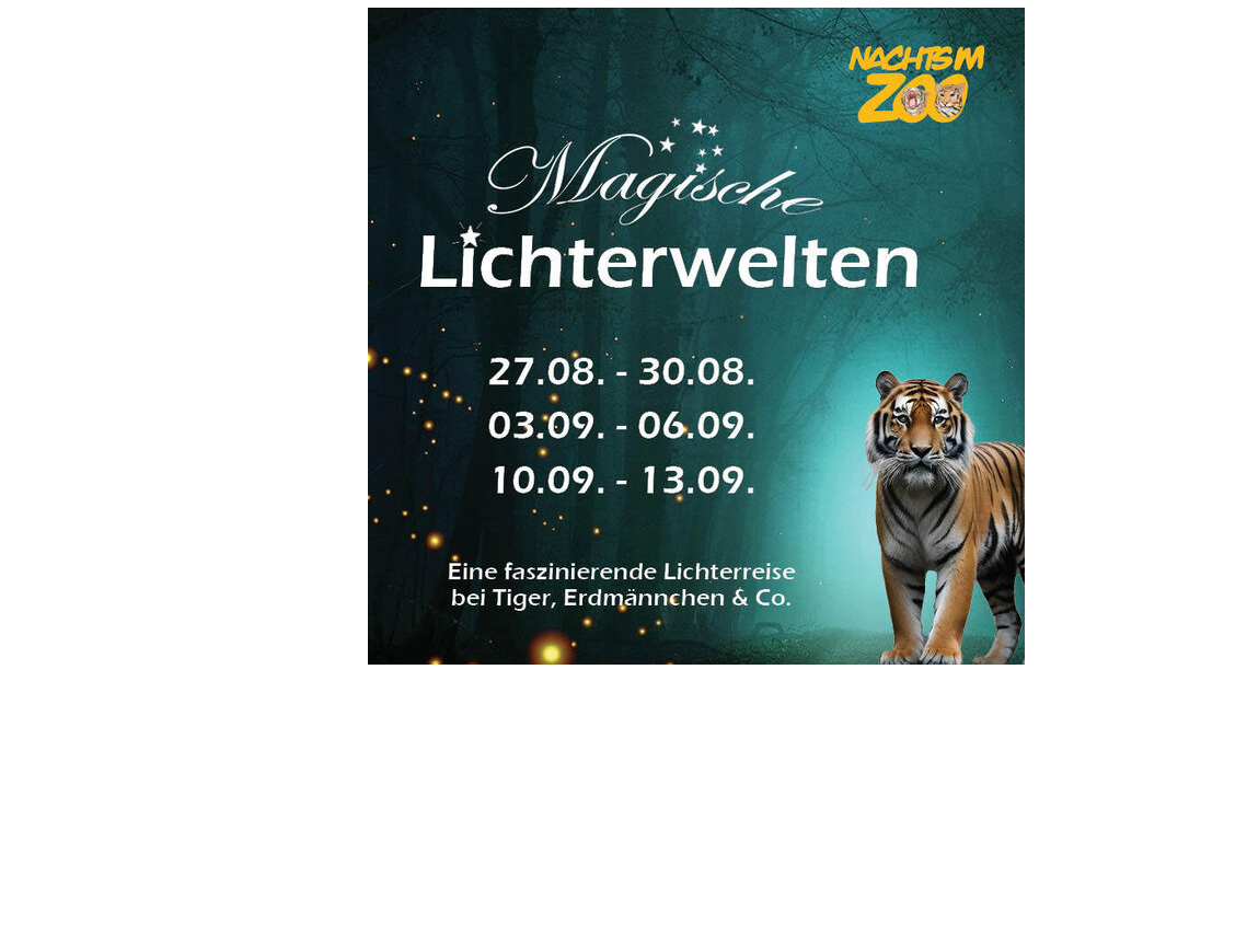 Nachts im Zoo - Magische Lichterwelten