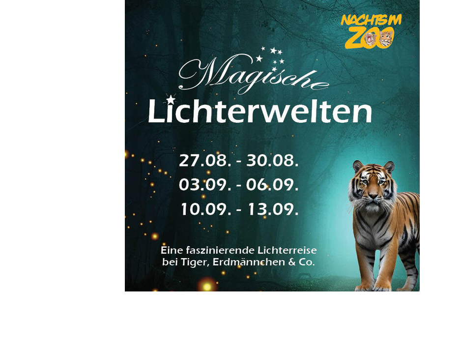 Nachts im Zoo - Magische Lichterwelten