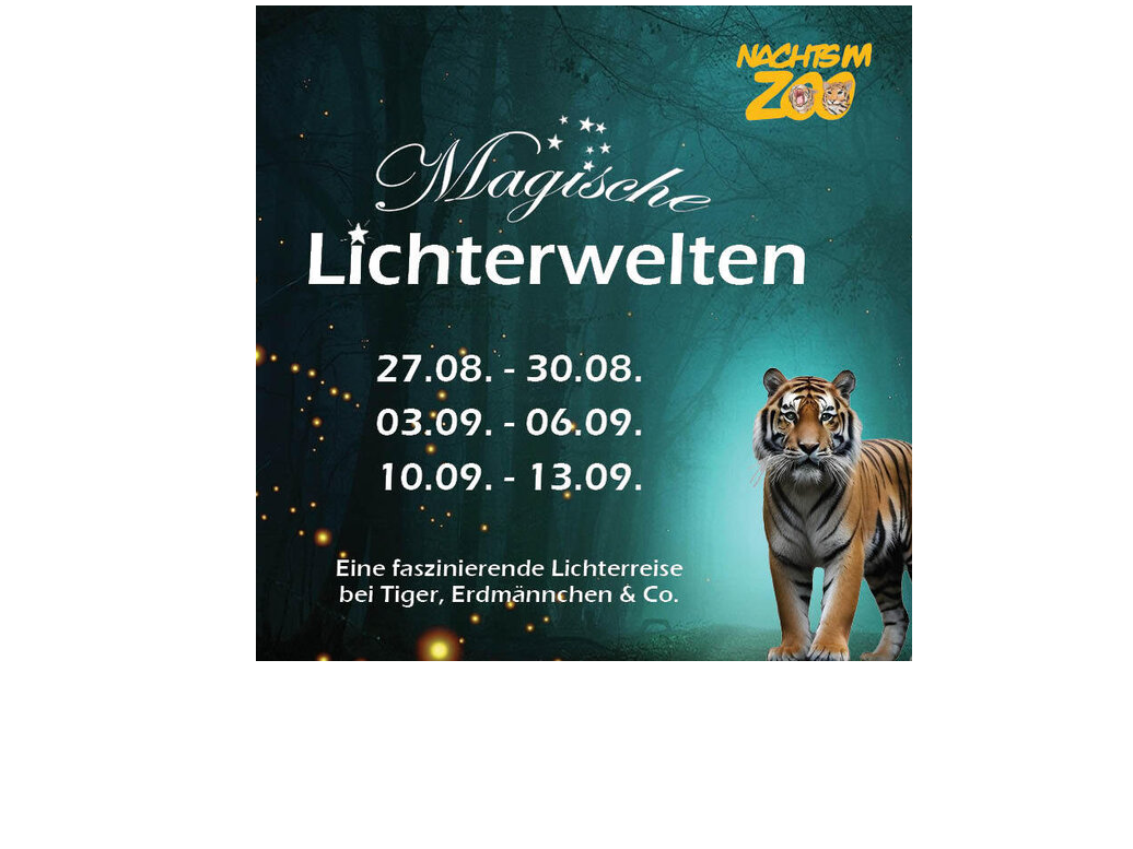 Nachts im Zoo - Magische Lichterwelten