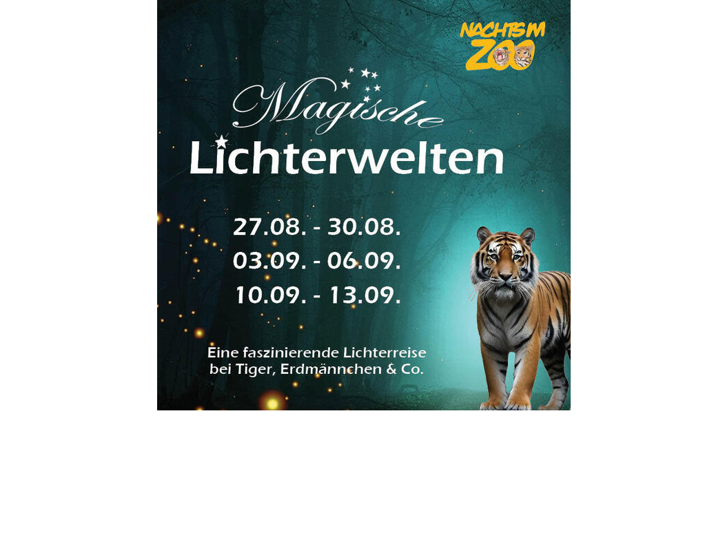 Nachts im Zoo - Magische Lichterwelten