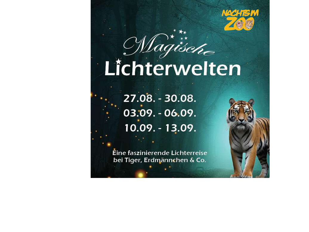 Nachts im Zoo - Magische Lichterwelten