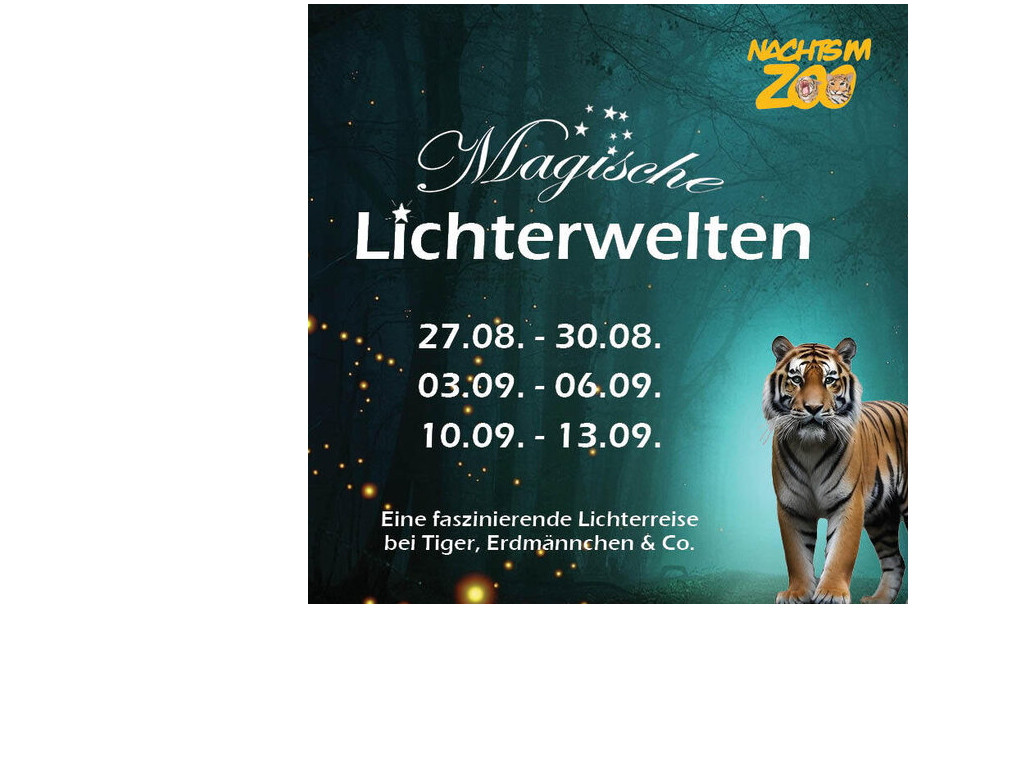 Nachts im Zoo - Magische Lichterwelten