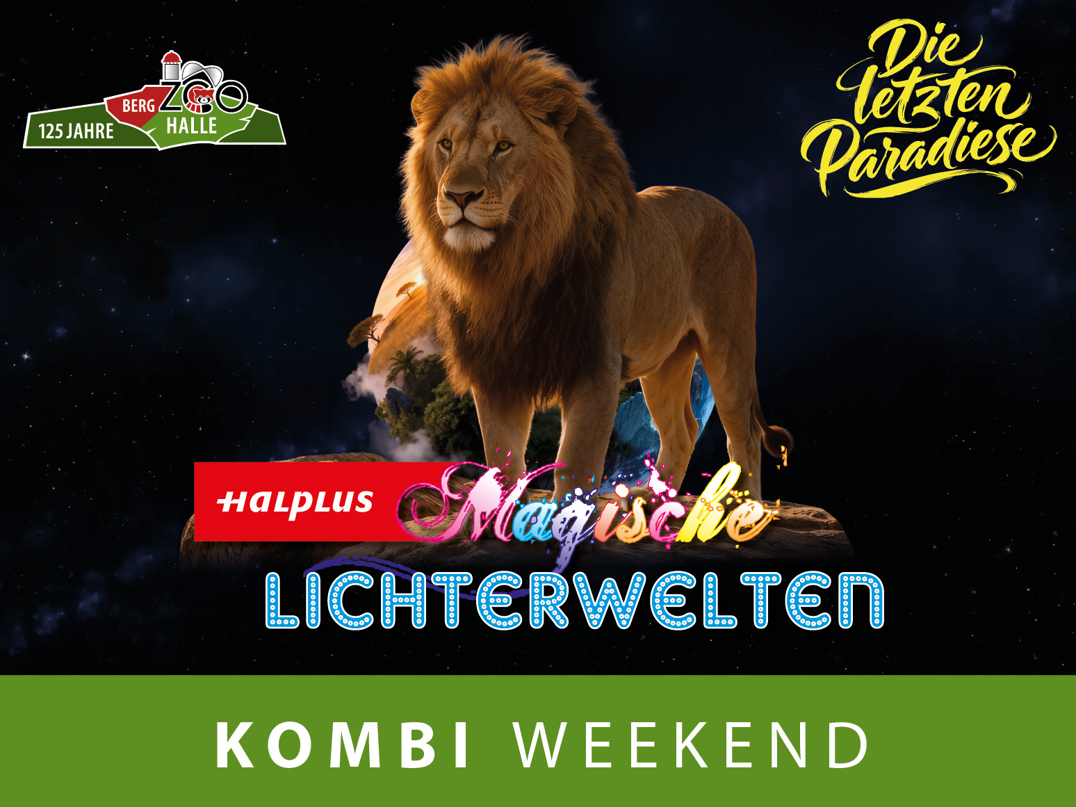Halplus Magische Lichterwelten - Kombi Weekend-Ticket - 04.12.2026