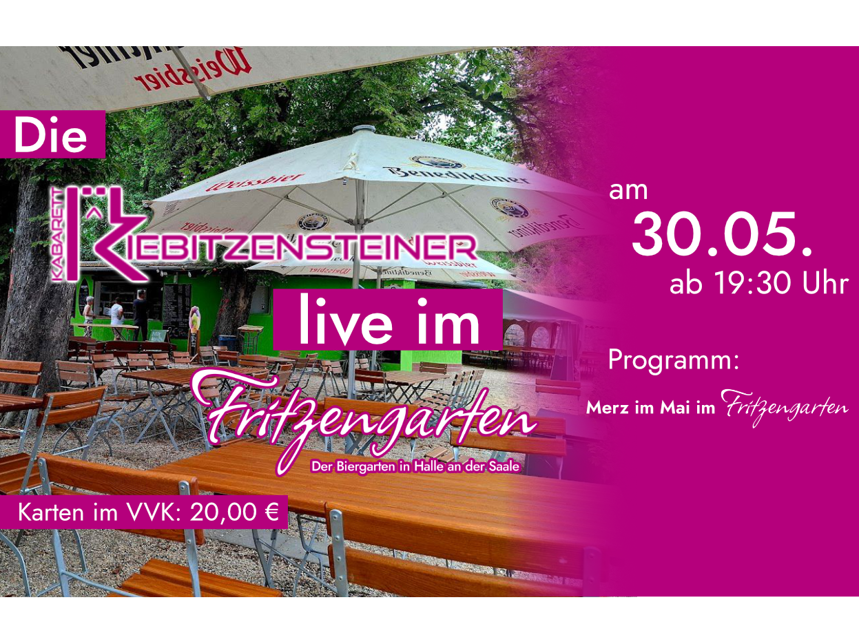 Die Kiebitzensteiner im Fritzengarten: "Merz im Mai im Fritzengarten"